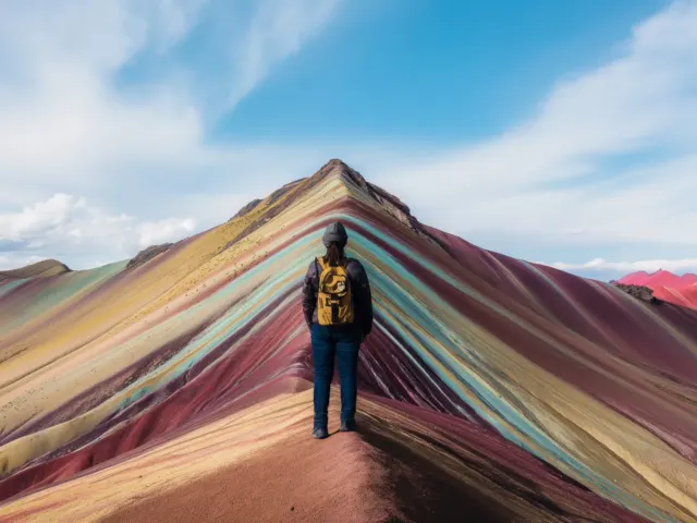 Viajeros en la Montaña de Siete Colores Vinicunca